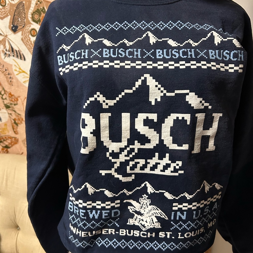 Busch Navy Crewneck Sweater